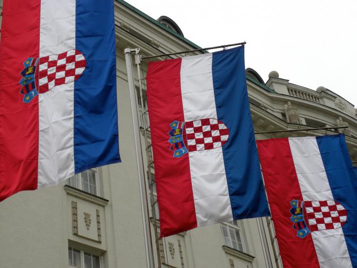 Le drapeau de la Croatie en tant que symbole national